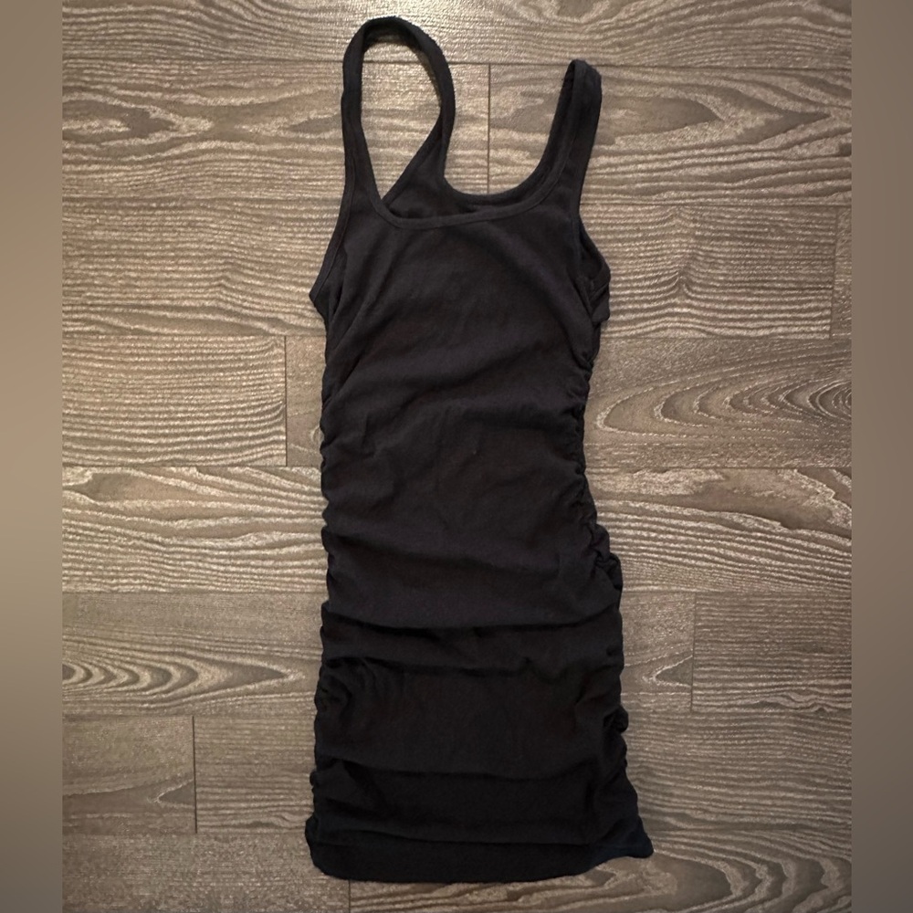 Asymmetric Ribbed Knit Dress